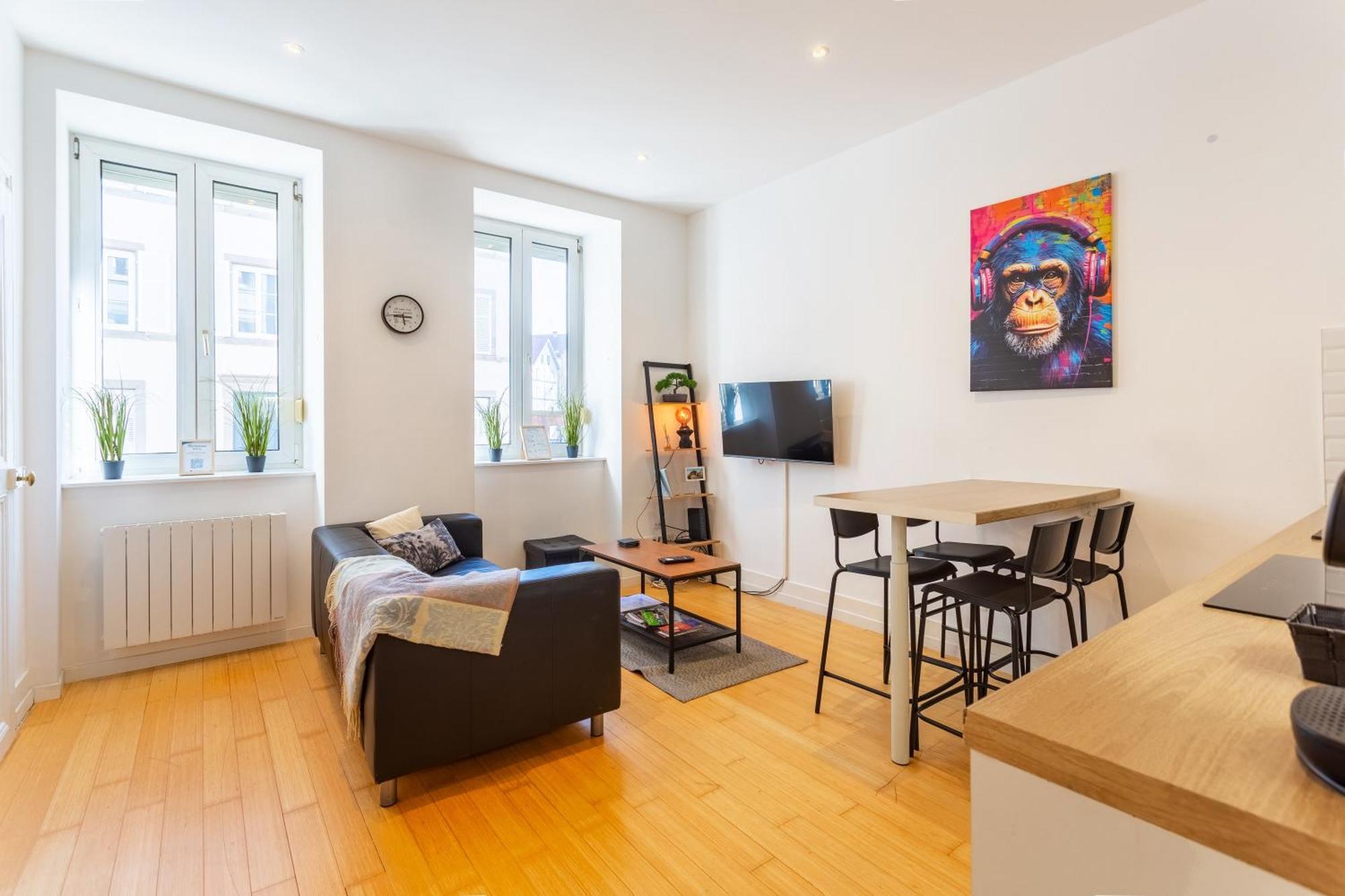 L'Elegant - Charmant Appartement 3 Pieces Proche Musee D'Art Moderne Et Gare Centrale Strasbourg Bagian luar foto